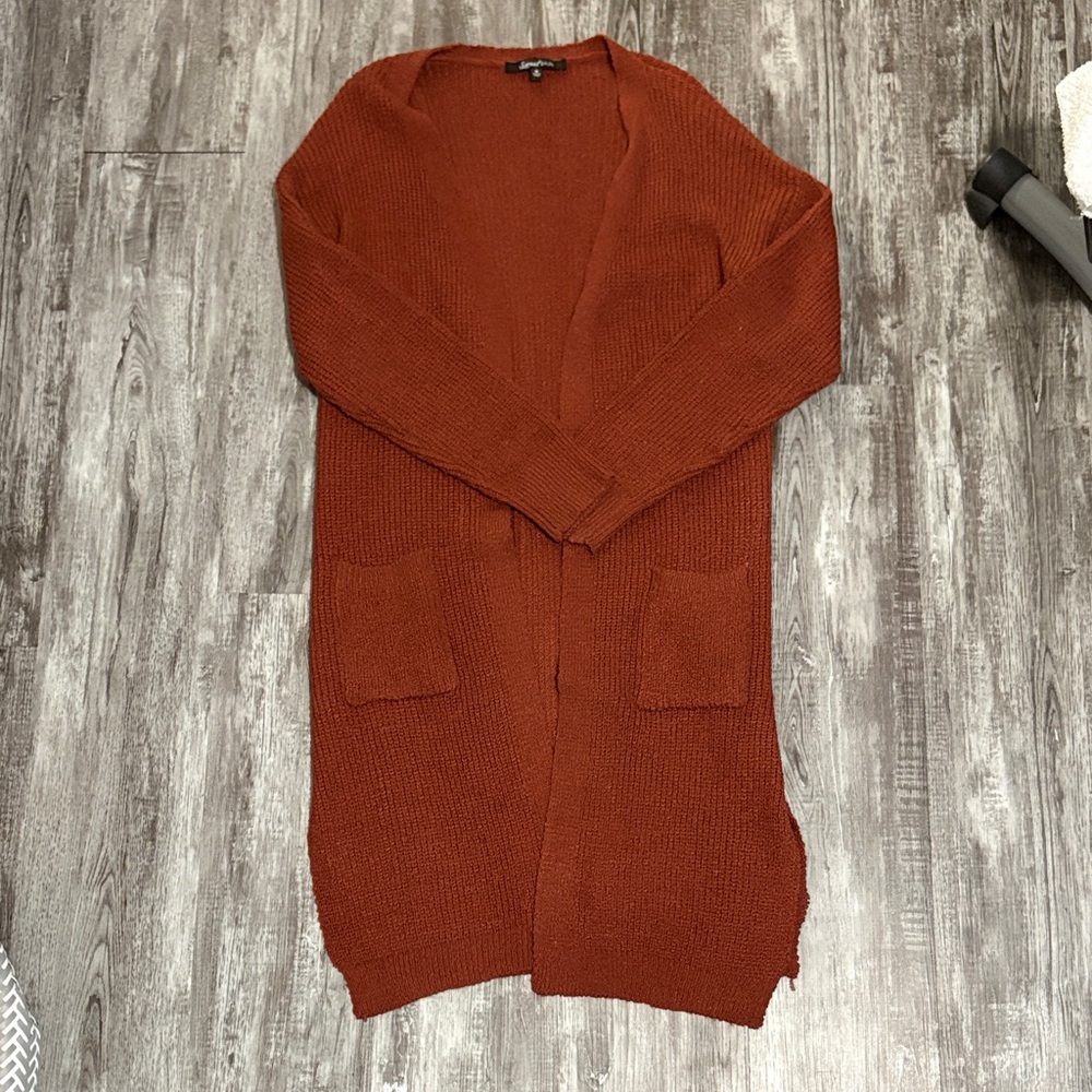 Sweet Rain Women's Rust Cardigan Sweater
